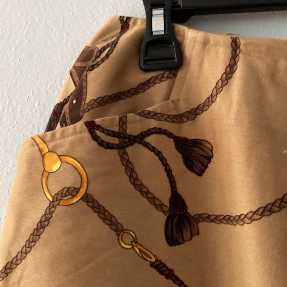 NWOT TALBOTS petites A-Line Brown Skirt 8 - Picture 4 of 8